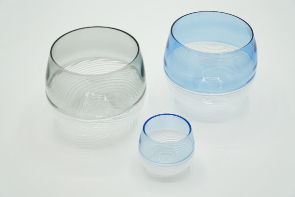 Glasses incalmed with filigree and color - Image 3