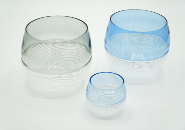 Glasses incalmed with filigree and color - Image 2